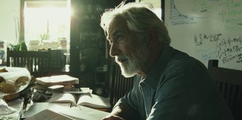 Movie still from “LCD Soundsystem - Oh Baby” (2019), directed by Rian Johnson – Close Up shot, Over the shoulder angle