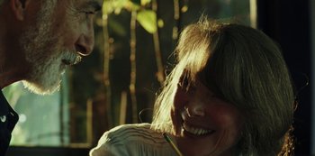 Movie still from “LCD Soundsystem - Oh Baby” (2019), directed by Rian Johnson – Extreme Close Up shot, Low angle