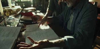 Movie still from “LCD Soundsystem - Oh Baby” (2019), directed by Rian Johnson – Extreme Close Up shot, High angle