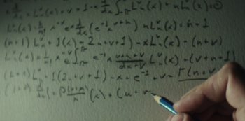 Movie still from “LCD Soundsystem - Oh Baby” (2019), directed by Rian Johnson – Extreme Close Up shot, Overhead angle
