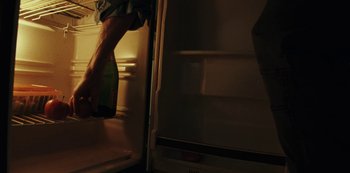 Movie still from “LCD Soundsystem - Oh Baby” (2019), directed by Rian Johnson – Extreme Close Up shot, High angle