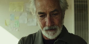 Movie still from “LCD Soundsystem - Oh Baby” (2019), directed by Rian Johnson – Close Up shot, Low angle