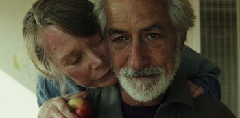 Movie still from “LCD Soundsystem - Oh Baby” (2019), directed by Rian Johnson – Close Up shot, Low angle