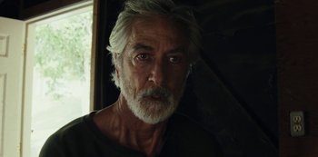 Movie still from “LCD Soundsystem - Oh Baby” (2019), directed by Rian Johnson – Close Up shot, Low angle