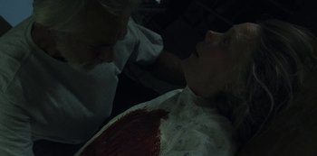 Movie still from “LCD Soundsystem - Oh Baby” (2019), directed by Rian Johnson – Extreme Close Up shot, High angle