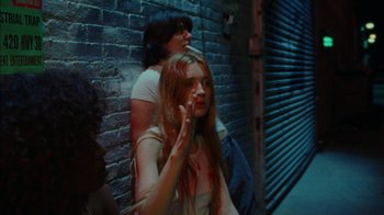 Movie still from “A$AP Rocky - Sundress” (2018), directed by Frank Lebon – Medium shot, High angle