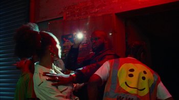 Movie still from “A$AP Rocky - Sundress” (2018), directed by Frank Lebon – Medium shot, Low angle