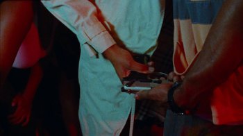 Movie still from “A$AP Rocky - Sundress” (2018), directed by Frank Lebon – Extreme Close Up shot, Overhead angle