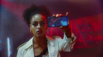 Movie still from “A$AP Rocky - Sundress” (2018), directed by Frank Lebon – Close Up shot, Low angle