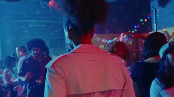 Movie still from “A$AP Rocky - Sundress” (2018), directed by Frank Lebon – Close Up shot, Over the shoulder angle