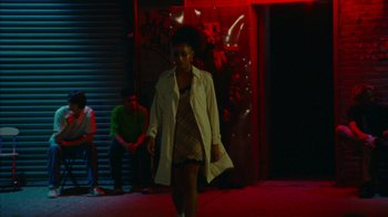 Movie still from “A$AP Rocky - Sundress” (2018), directed by Frank Lebon – Medium shot, Low angle