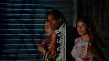 Movie still from “A$AP Rocky - Sundress” (2018), directed by Frank Lebon – Medium shot, Low angle