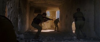 Movie still from “Agoria - Embrace” (2018), directed by Jessy Moussallem – Wide shot, Low angle