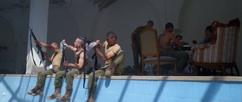 Movie still from “Agoria - Embrace” (2018), directed by Jessy Moussallem – Wide shot, Over the shoulder angle