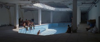 Movie still from “Agoria - Embrace” (2018), directed by Jessy Moussallem – Extreme Wide shot, High angle