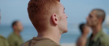 Movie still from “Agoria - Embrace” (2018), directed by Jessy Moussallem – Close Up shot, Over the shoulder angle