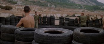 Movie still from “Agoria - Embrace” (2018), directed by Jessy Moussallem – Medium shot, Over the shoulder angle