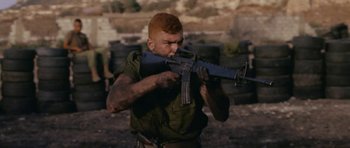 Movie still from “Agoria - Embrace” (2018), directed by Jessy Moussallem – Medium shot, Low angle