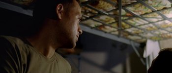 Movie still from “Agoria - Embrace” (2018), directed by Jessy Moussallem – Close Up shot, Over the shoulder angle