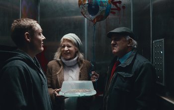 Movie still from “Wilkinson - I Need” (2018), directed by Charlotte Regan – Medium shot, Over the shoulder angle