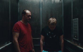 Movie still from “Wilkinson - I Need” (2018), directed by Charlotte Regan – Medium shot, Low angle