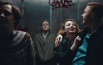 Movie still from “Wilkinson - I Need” (2018), directed by Charlotte Regan – Medium shot, Over the shoulder angle