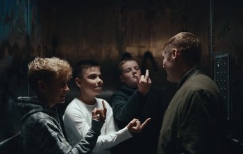 Movie still from “Wilkinson - I Need” (2018), directed by Charlotte Regan – Medium shot, Over the shoulder angle