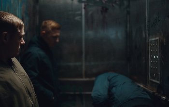 Movie still from “Wilkinson - I Need” (2018), directed by Charlotte Regan – Medium shot, Over the shoulder angle