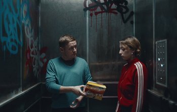 Movie still from “Wilkinson - I Need” (2018), directed by Charlotte Regan – Medium shot, Low angle