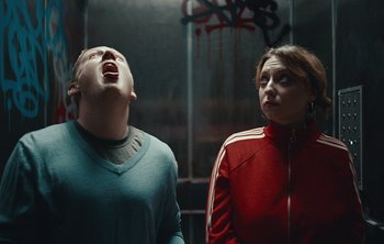 Movie still from “Wilkinson - I Need” (2018), directed by Charlotte Regan – Medium shot, Low angle