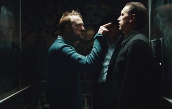 Movie still from “Wilkinson - I Need” (2018), directed by Charlotte Regan – Medium shot, Over the shoulder angle