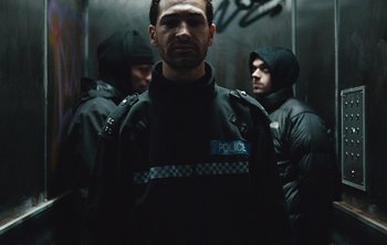 Movie still from “Wilkinson - I Need” (2018), directed by Charlotte Regan – Medium shot, Low angle