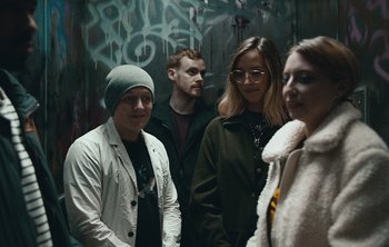 Movie still from “Wilkinson - I Need” (2018), directed by Charlotte Regan – Medium shot, Low angle