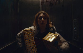 Movie still from “Wilkinson - I Need” (2018), directed by Charlotte Regan – Medium shot, Low angle