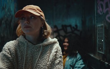 Movie still from “Wilkinson - I Need” (2018), directed by Charlotte Regan – Medium shot, Low angle