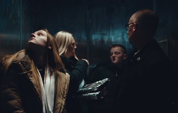 Movie still from “Wilkinson - I Need” (2018), directed by Charlotte Regan – Medium shot, Low angle