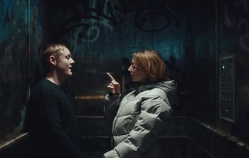 Movie still from “Wilkinson - I Need” (2018), directed by Charlotte Regan – Medium shot, Over the shoulder angle