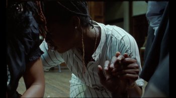 Movie still from “Prince - Mary Don’t You Weep” (2018), directed by Salomon Ligthelm – Medium shot, Over the shoulder angle