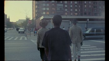Movie still from “Prince - Mary Don’t You Weep” (2018), directed by Salomon Ligthelm – Wide shot, Over the shoulder angle