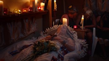 Movie still from “The Blaze - Queens” (2018), directed by The Blaze – Wide shot, High angle