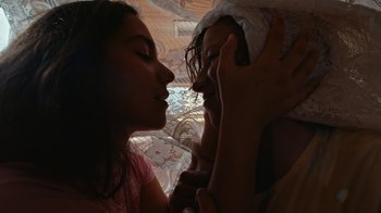 Movie still from “The Blaze - Queens” (2018), directed by The Blaze – Extreme Close Up shot, Low angle