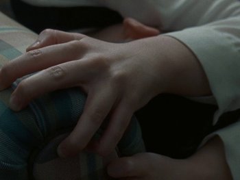 Movie still from “Sam Fender - Dead Boys” (2018), directed by Vincent Haycock – Extreme Close Up shot, Overhead angle