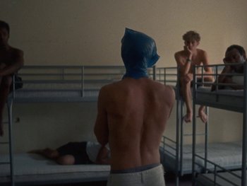 Movie still from “Sam Fender - Dead Boys” (2018), directed by Vincent Haycock – Medium shot, Over the shoulder angle