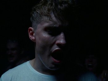 Movie still from “Sam Fender - Dead Boys” (2018), directed by Vincent Haycock – Close Up shot, Low angle