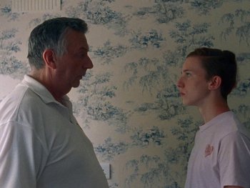 Movie still from “Sam Fender - Dead Boys” (2018), directed by Vincent Haycock – Medium shot, Over the shoulder angle