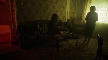 Movie still from “Sophie Hunger - Tricks” (2018), directed by Matilda Finn – Wide shot, High angle