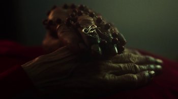 Movie still from “Sophie Hunger - Tricks” (2018), directed by Matilda Finn – Extreme Close Up shot, High angle