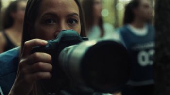 Movie still from “Sophie Hunger - Tricks” (2018), directed by Matilda Finn – Extreme Close Up shot, Low angle