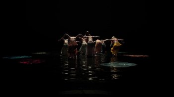 Movie still from “Florence + The Machine - Big God” (2018), directed by Autumn de Wilde – Extreme Wide shot, High angle