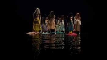 Movie still from “Florence + The Machine - Big God” (2018), directed by Autumn de Wilde – Wide shot, High angle